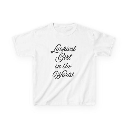 luckiest girl baby tee