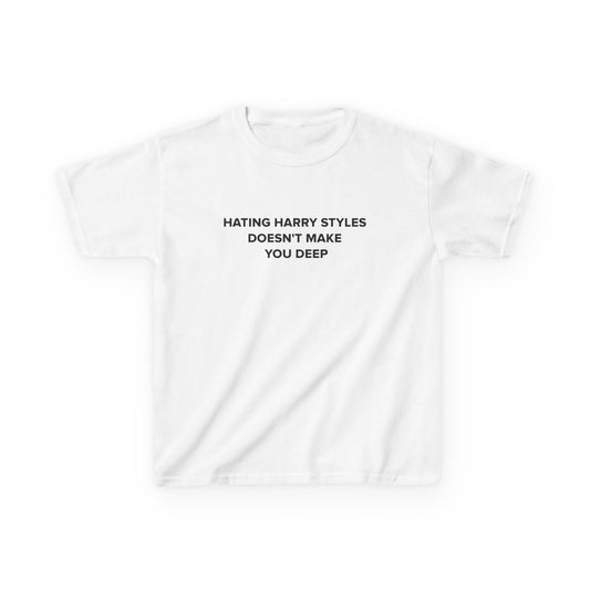 Hating HS Doesn’t Make You Deep baby tee